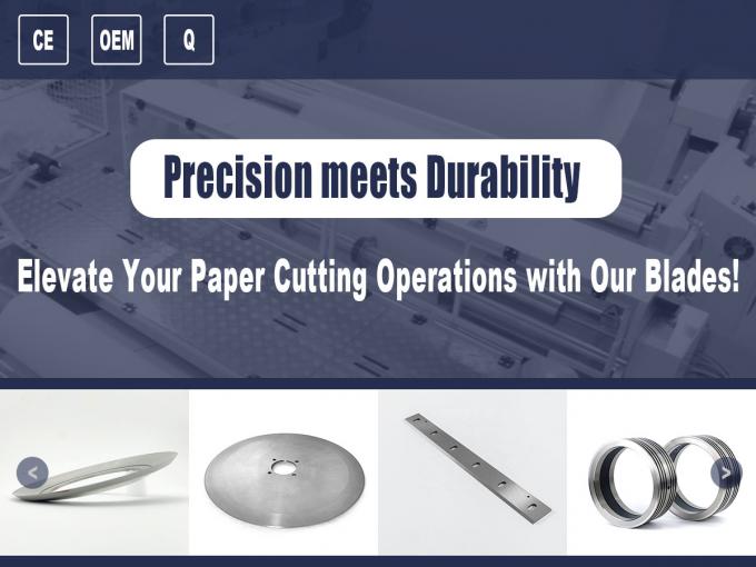Máquina de corte de carburo de tungsteno Cuchillo Cuchillas industriales circulares para cortar cartón para plantas de fabricación 0
