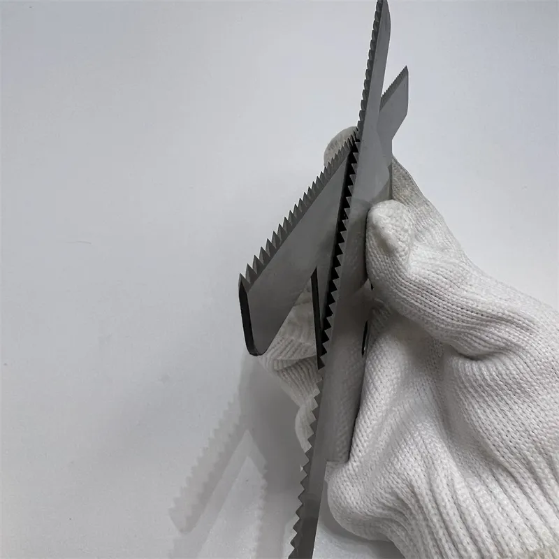 Cuchillos de corte de papel de plástico Cuchillas de corte de dientes Cuchilla de corte de dientes Embalaje Dientes dentados Cuchilla de sierra 5