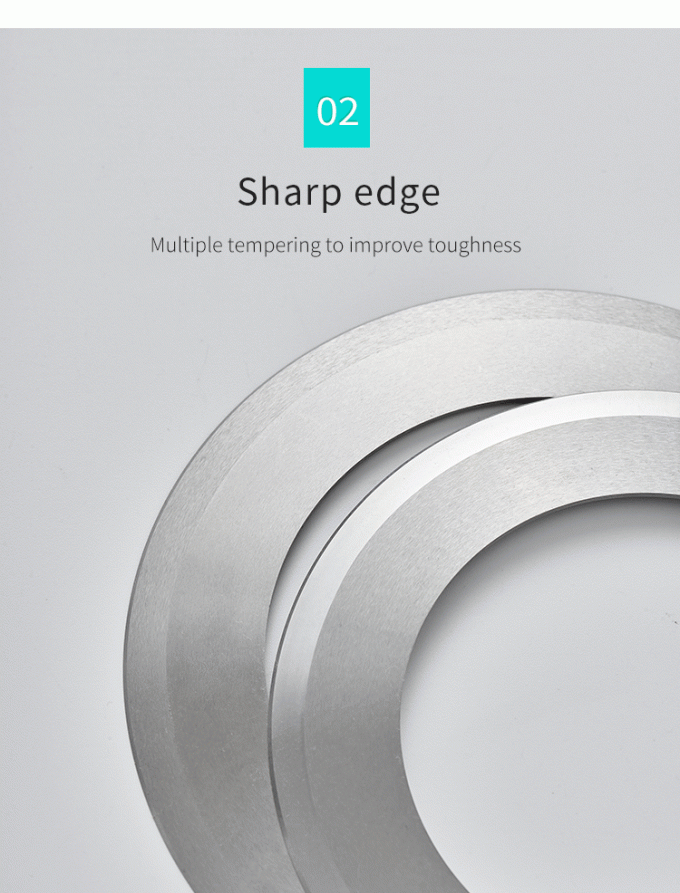 Corte de alta precisión de cinta de papel industrial de 130 mm máquina de cortar cuchillos cuchilla circular cuchillo de corte 2