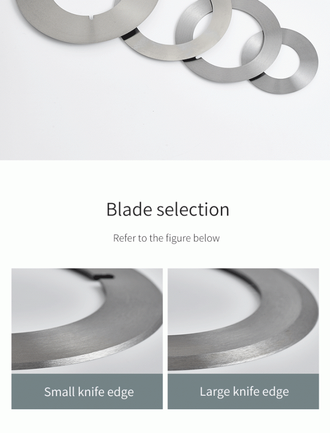 Corte de alta precisión de cinta de papel industrial de 130 mm máquina de cortar cuchillos cuchilla circular cuchillo de corte 1