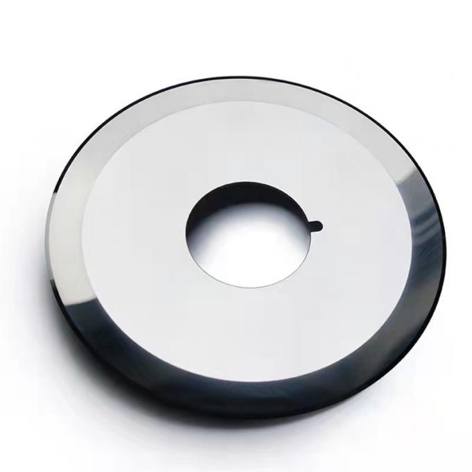 Cuchilla de corte de cinta de acero de tungsteno personalizada Cuchilla redonda para cortar tubería y película de plástico de cinta adhesiva 2