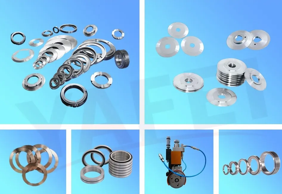 Passion OEM/ODM Cortador de discos de cartón corrugado Bhs razor Slitter Cuchillo de corte circular Cuchillas de corte de carburo de tungsteno 4